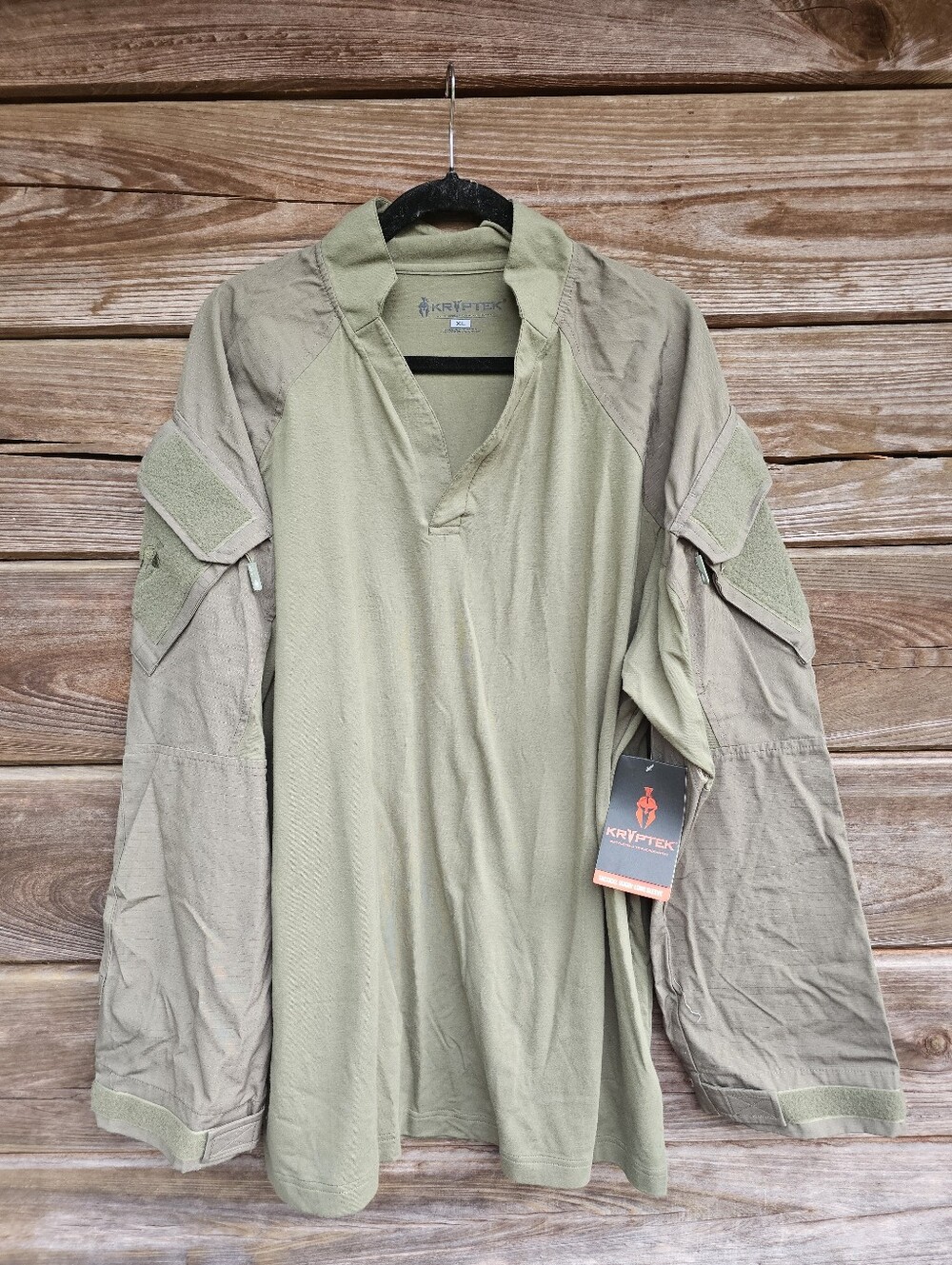 NWT Kryptek Tactical LS Rugby Shirt XL Ranger Green Combat Military Tactical Top